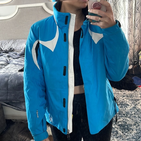 SPYDER blue ski jacket - Picture 5 of 8